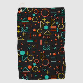 Geometrische Formen Golfhandtuch