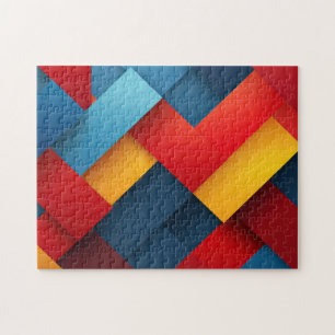 Geometrische Formen in lebhaften Farben