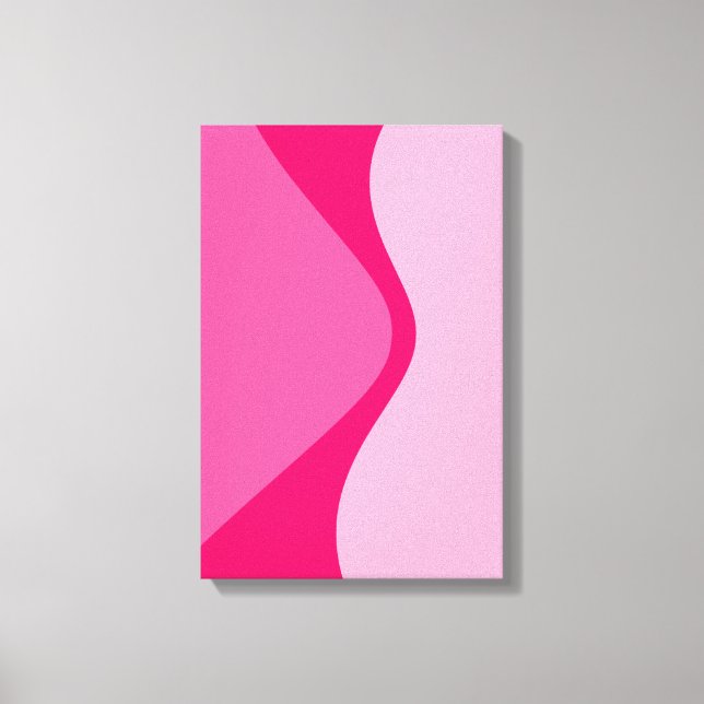 geometrische Formen in rosa Farbketten Leinwanddruck (Vorderseite)