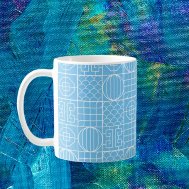 Geometrische Formen Kaffeetasse (Von Creator hochgeladen)