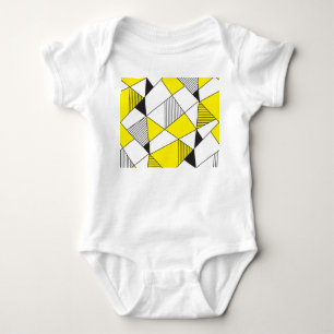 Geometrische Formen: Minimalistisches Nahtloses Mu Baby Strampler
