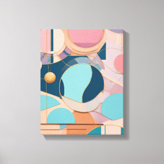 Geometrische Formen Moderne, farbenfrohe Kunst Can Leinwanddruck