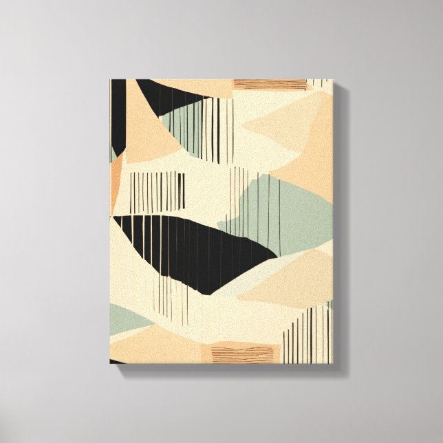 Geometrische Formen Moderne, farbenfrohe Kunst Can Leinwanddruck (Vorderseite)
