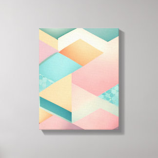 Geometrische Formen Moderne, farbenfrohe Kunst Can Leinwanddruck