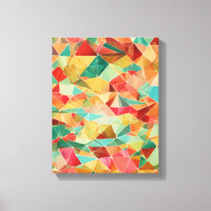 Geometrische Formen Moderne, farbenfrohe Kunst Can Leinwanddruck
