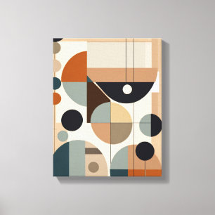 Geometrische Formen Moderne, farbenfrohe Kunst Can Leinwanddruck