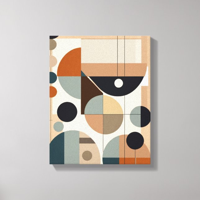 Geometrische Formen Moderne, farbenfrohe Kunst Can Leinwanddruck (Vorderseite)