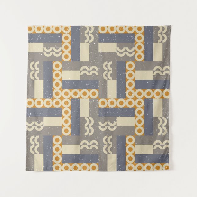 geometrische Formen, moderne Muster Wandteppich (Vorderseite)