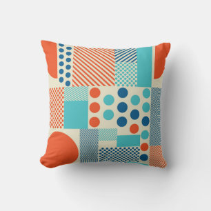 Geometrische Formen, Muster moderner Kunst. Kissen