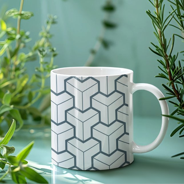 Geometrische Formen Nahtloses Muster Kaffeetasse (mugs and cups)