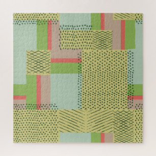 Geometrische Formen: Pinselstrichmuster.