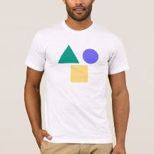 "Geometrische Formen T-Shirt – Kreis, Dreieck, Qua