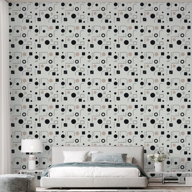 Geometrische Formen Tapete (Schlafzimmer)