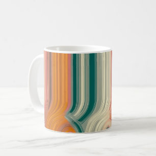Geometrische Formen und lebendige Farben Wandkunst Kaffeetasse