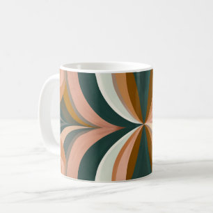 Geometrische Formen und lebendige Farben Wandkunst Kaffeetasse