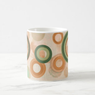 Geometrische Formen und leuchtende Farben Wandkuns Kaffeetasse