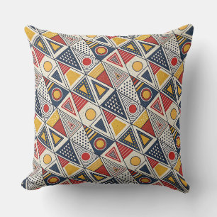 Geometrische Formen und Linien Muster Memphis-Stil Kissen