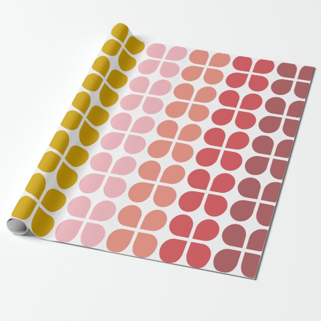 Geometrische Formen von mittleren Mod-Formen in ro Geschenkpapier (Ungerollt)