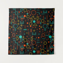 Geometrische Formen Wandteppich