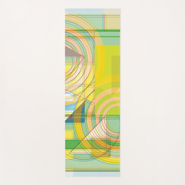 Geometrische Formen Yoga Mat Yogamatte (Vorderseite)