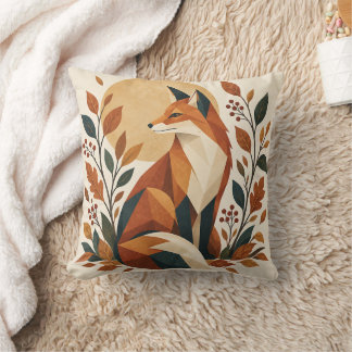 Geometrische Fuchs Botanische Kunst Kissen