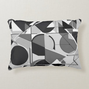 Geometrische Fusion: Modernes Minimalistisches Kis Dekokissen