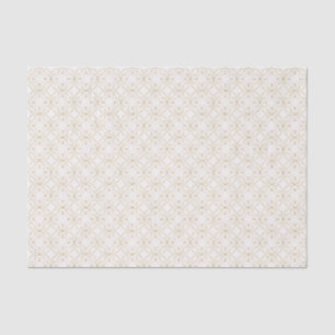 Geometrische Geometrie von Elfenbein und Gold, nah Seidenpapier