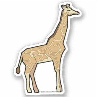 Geometrische Giraffe Aufkleber