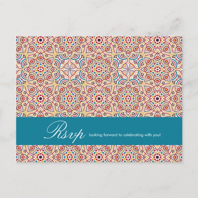Geometrische Glitzern Kupfermetallische Hochzeit Postkarte (Vorderseite)
