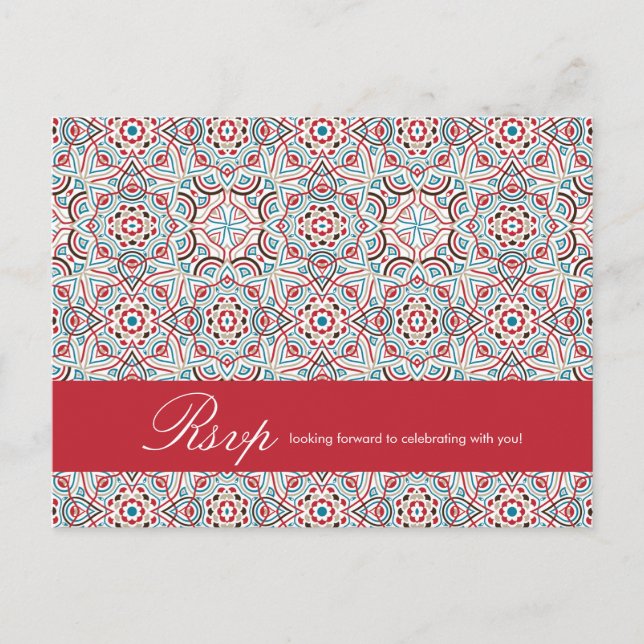 Geometrische Glitzern Kupfermetallische Hochzeit Postkarte (Vorderseite)