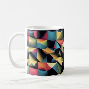 Geometrische Glückseligkeit - 3D-Texturtasse Kaffeetasse
