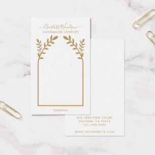 Geometrische Gold Arch Earring Display Card
