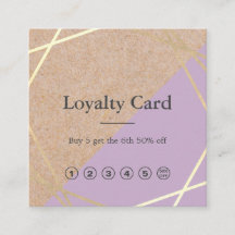 Geometrische Gold Kraft-Druck-Lavendel