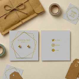 Geometrische Goldverdiener mit sozialen Symbolen