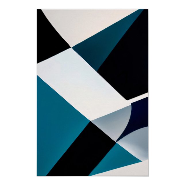 Geometrische Gradienten Poster (Vorderseite)