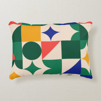 Geometrische Grafik - Pinselpolyester Dekokissen