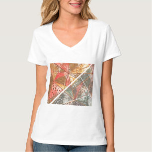geometrische Grafikfrau T-Shirt