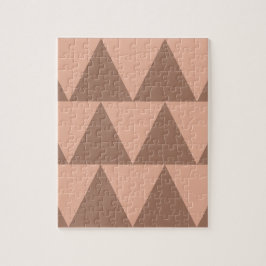 Geometrische große Dreiecke Mocha Mousse Dusty Pin