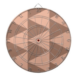 Geometrische große Dreiecke Mocha Mousse Dusty Pin Dartscheibe