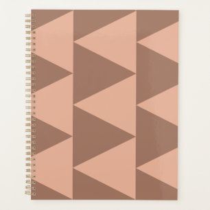 Geometrische große Dreiecke Mocha Mousse Dusty Pin Planer