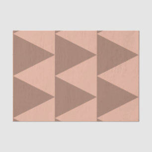 Geometrische große Dreiecke Mocha Mousse Dusty Pin Seidenpapier