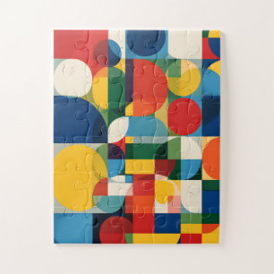 Geometrische Grundformen 30-teiliges Puzzle mit üb