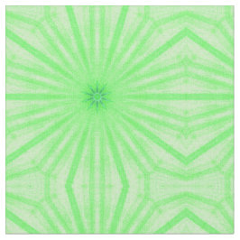 Geometrische grüne Kaleidoskop-Spokes mit benutzer Stoff