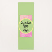 Geometrische grüne Rosa Wasserfarbe