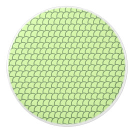 Geometrische grüne Skala Keramikknauf