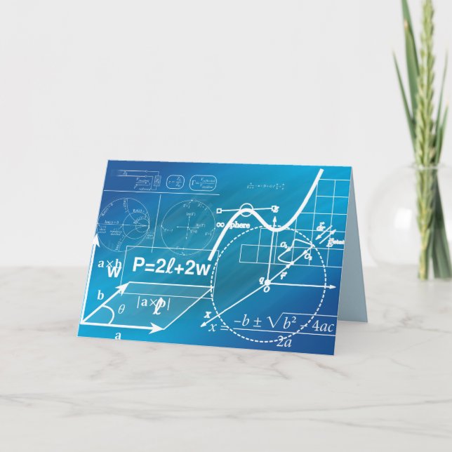geometrische Grußkarte Karte (Vorderseite)