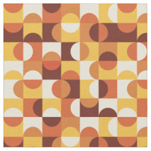 geometrische Halbkreise des mittleren Jahrhunderts Stoff