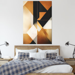 Geometrische Harmonie Gestrickte Leinwand