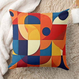 Geometrische Harmonie: Kunstvolles Design Kissen