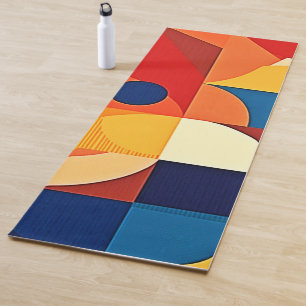 Geometrische Harmonie: Kunstvolles Design Yogamatte